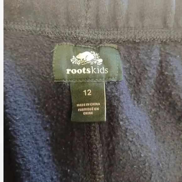 Roots Navy Blue Jogging Lounge Pants Size  12 - Picture 6 of 8